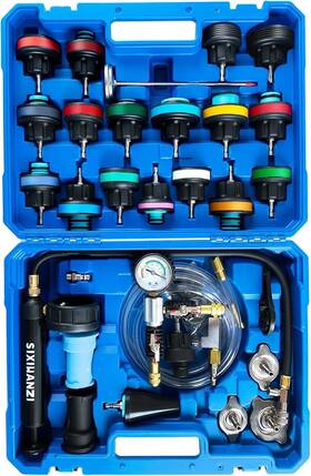Xy0036 Sixiwanzi 31pc Coolant Pressure Tester And Vacuum Refill Kit With 24 Radiator
