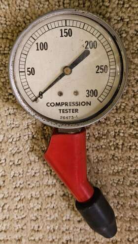 26473-1 Snap-on Vintage Tools 0-300 Psi Compression Tester Gauge