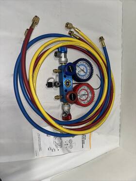 Actr4151 Snap On Premium A/c Manifold Gauge Set Charging