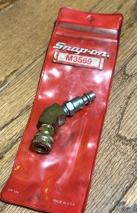 Spp334 Snap On M3569 M-3569 Tools Diesel Compression Quick Connect Coupler Adaptor Pressure Tester