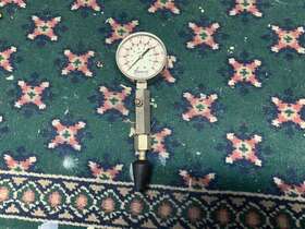 Mt24 Snap-on Vintage Hand Held Compression Tester Gauge Mt24k 250 Psi Usa