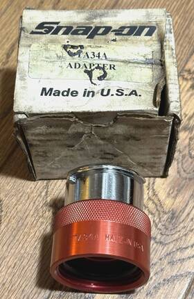 Ta-34 Snap-on Ta34a Tools Cooling System Pressure Tester Adapter Radiator Tank Fitting