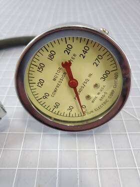 840-5 Sun Vintage Electric Corp. Motor Compression Tester Euc Made In Usa
