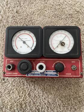 Lvt-400 Sunpro Vintage Sun Cylinder Leakage Vacuum Tester Gauge