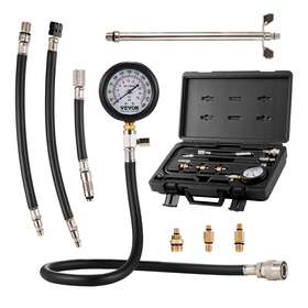 Qcqgylcsyqy0xjv75 Vevor Compression Tester Kit Petrol Engine Cylinder Gauge Tool Automotive 9 Pcs