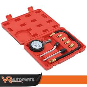 Zp-04crp0007abk Vr Auto Parts 8x Cylinder Compression Tester Gas Petrol Engine Gauge Tool Kit For M10 12 14 18