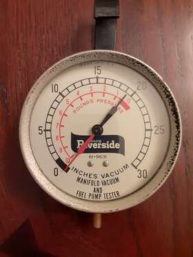61-9631 Ward Vtg Wards Riverside Comprssion/vacuum Gauge #61-9631 Not Tested