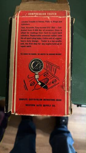 R-5700 Western Auto Wizard Vintage Compression Tester