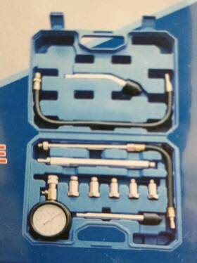 B0cqcvxq47 Zeajsru Kit Comprobador Compresion Motor Gasolina 0-300lbs Escala Doble 11pcs