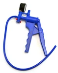 Blue Hand Held Vacuum Pump With Gauge 19.5" Tube. Fixed Price $54.99.