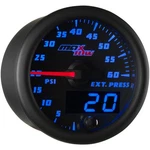 52MM Black & Blue Maxtow 60 Psi Exhaust Pressure Gauge Kit. Fixed Price $69.97.