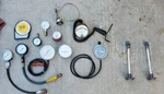 Lot Auto Gauge Test Psi Oil Air Fuel Blue Point Matco Mirax Sun Tanner Ashcroft. Fixed Price $85.00.