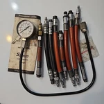 Vintage Snap-on Compression Gauge Tester With 8 Different Adapter Hoses. Fixed Price $156.75.