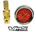 Vms Honda Acura 1/2" 100PSI Red Fuel Pressure Gauge Liquid Filled 1/8 Npt Kit. Fixed Price $42.95.