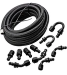 Maxpeedingrods 6AN 20FT Fuel Line Kit, 3/8" Gas Oil Hose, AN6 Transmission. Fixed Price $46.75.
