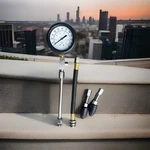 Quick Auto Tune Up Engine Cylinder Compression Pressure Check Tester Meter Gauge. Fixed Price $16.99.