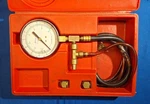 Snap-on MT337A Fuel Injection Pressure Gauge With Adapters And Hoses. Fixed Price $59.50.