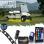 Rgbw Golf Cart Lighting Underbody Glow Neon Kit Club Dual Remote Control. Fixed Price $54.99.
