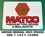 Matco Premium Tool Boxes - Vintage Original Vinyl Decal Sticker Automotive. Fixed Price $10.17.