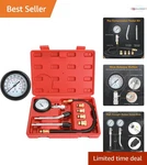 Petrol Engine Cylinder Compression Tester Kit 8PCS Automotive Gauge Tools. Fixed Price $32.99.