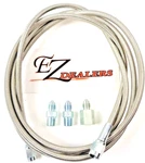 New - 3 Steel Braided Pressure Line Kit For Oil Water Fuel Gauges 72" Inch. Fixed Price $29.49.