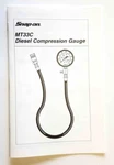 Snap Model MT33C Diesel Engine Compression Gauge Manual. Fixed Price $8.62.