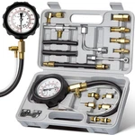Fuel Pressure Tester Kit 0-140PSI Gauge With Adapters For Car Truck. Fixed Price $48.95.