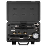 9PC Compression Tester Kit, Dual Scale 0-300 Psi Gauge, Hoses & Case For Engines. Fixed Price $59.99.