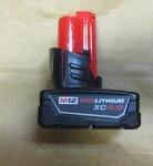 Milwaukee M12 4.0 Ah Redlithium Battery Pack. Fixed Price $34.99.