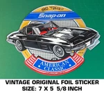 Snap-on 1963 Chevy Corvette American Classic-vintage Original Foil Decal Sticker. Fixed Price $10.21.