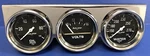 Meter Autogage 2399 Chrome Three Gauge Consol Oil Pressure Volt Water Temp. Fixed Price $139.95.