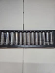 Snap-on Pc 1/2" Drive Metric Deep 6-POINT Socket Set 313TSMYA. Fixed Price $250.00.