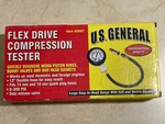 Vintage Us General Flex Drive Compression Tester Professional Quality 0-300 Psi. Fixed Price $16.95.