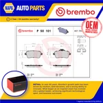 Brake Pads Set Rear P50101 Brembo 0064203520 0064206320 A0004206504. Fixed Price $79.28.
