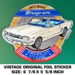 Snap-on 1964 1/2 Mustang American Classic Vintage Original Foil Decal Sticker. Fixed Price $10.21.