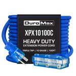 Duromax XPX10100C Sjeoow 100' Gauge Blue Triple Tap Extension Power Cord. Fixed Price $264.99.