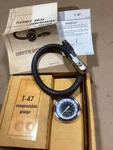 Vintage T-47 Niehoff Compression Gauge Made Usa Original Box And Paper Work. Fixed Price $20.00.