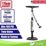 Bv Bike Bicycle Pump Floor W Gauge Tire Ball Air Inflator Presta Schrader 160PSI. Fixed Price $31.99.