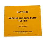 Vintage Nos Hastings Vacuum & Fuel Pump Tester. Part No. 1180. JP2. Fixed Price $64.99.