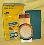 Flight Computer Jeppesen 1987 Slide Graph Manual Pouch Fuel Distance Speed.. Fixed Price $18.99.