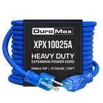 Duromax XPX10025A Sjeoow 25' Gauge Blue Single Tap Extension Power Cord. Fixed Price $69.99.