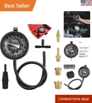 Ultimate Fuel Pump And Vacuum Tester Gauge Kit For Precise Engine Diagnostics. Fixed Price $39.99.