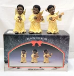 3 Resin African American Cherubs Playing Instruments 4 1/2" Montgomery Ward. Fixed Price $27.19.