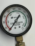 Nos Equus 2.5" Black Compression Tester Gauge #C700-210-15 W/stem Fast Ship. Fixed Price $19.99.