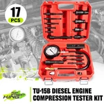 TU-15B Steel Cylinder Diesel Engine Compression Tester Tool Kits 1000 Psi Red. Fixed Price $47.99.