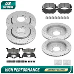 Front Rear Drilled Disc Rotors Brake Pads Lincoln Navigator Ford Expedition. Fixed Price $235.88.