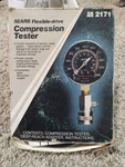 Vtg Sears 28 2171 Compression Tester Kit Made Usa 0-300 Psi Complete Mint. Fixed Price $44.00.