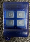 Blue EZSDEI485 4-BUTTON Remote Case/directed/new Open Bag Condition.. Fixed Price $22.85.
