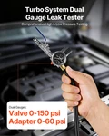 Turbo Boost Leak Tester Kit 3" 3.5" 4" Pipe 0-150 Psi Gauge Diesel. Fixed Price $115.99.