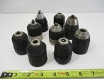 (9) Loose Drill Chucks Jacobs Craftsman Bosch Some Work, Parts Repair. Fixed Price $12.97.